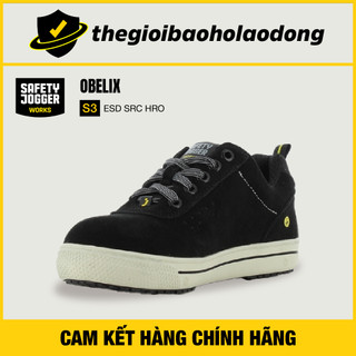 Giày Bảo Hộ Lao Động Safety Jogger Obelix, Da Chất Lượng Cao, Chống Trơn Trượt