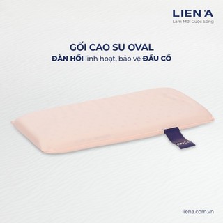 Gối nằm cao su thiên nhiên em bé Oval Liên Á mềm mại,êm ái.
