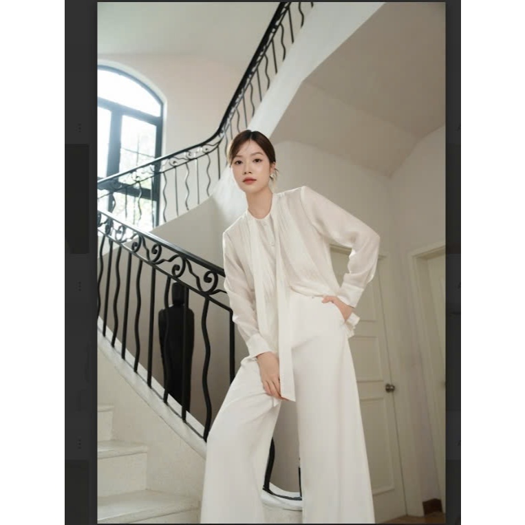 Quần dáng đứng basic cạp to  Calie house QX020 | BigBuy360 - bigbuy360.vn