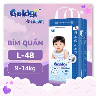 Bỉm Quần GOLDGI Size L cao cấp ( 48 Miếng ) premium