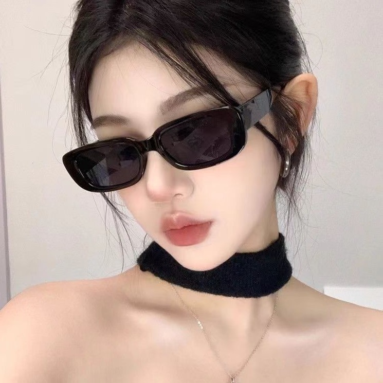Kính mát nam nữ KM38 gọng chữ nhật thời trang phong cách retro thời trang Hàn Quốc