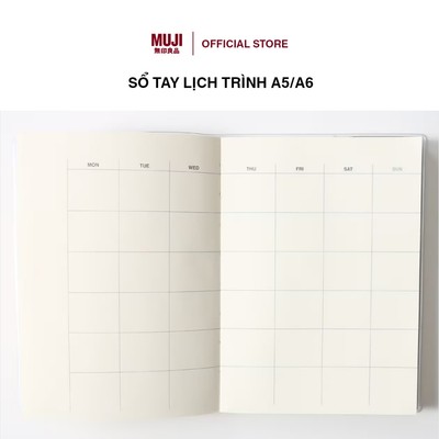 Sổ Tay Lịch Trình A5/A6 MUJI