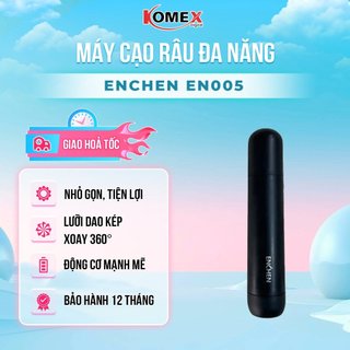 Máy cắt lông mũi, tỉa lông mũi enchen en005 cắt êm ái, nhỏ gọn tinh tế lưỡi nổi xoay 360 độ