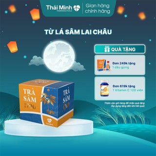 Trà sâm 1700 thái minh - lá sâm lai châu - hỗ trợ bổ cơ thể - hộp 20 gói/ 10 gói