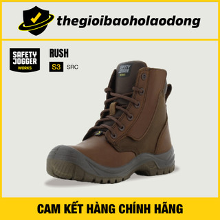 Giày bảo hộ lao động safety jogger rush s3, đế pu chống đâm xuyên, va đập mạnh