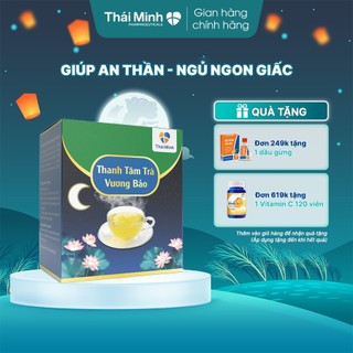 Thanh Tâm Trà Vương Bảo - Trà thảo dược hỗ trợ ngủ ngon, an thần - Hộp 10 gói