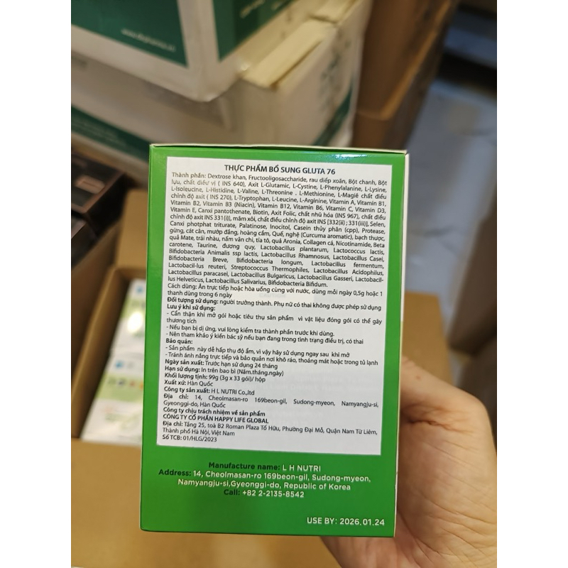 HLG Gluta 76 Healthy - Lưu Thông Máu, Điều Hoà Huyết Áp