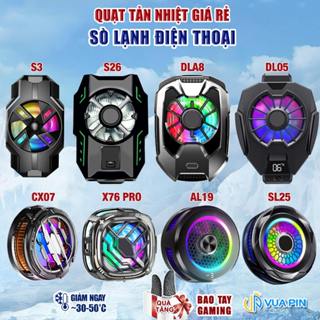 Quạt tản nhiệt điện thoại S19 / J20 / Memo CX07 / X76 Pro sò lạnh siêu rẻ Led RGB Gaming làm mát điện thoại