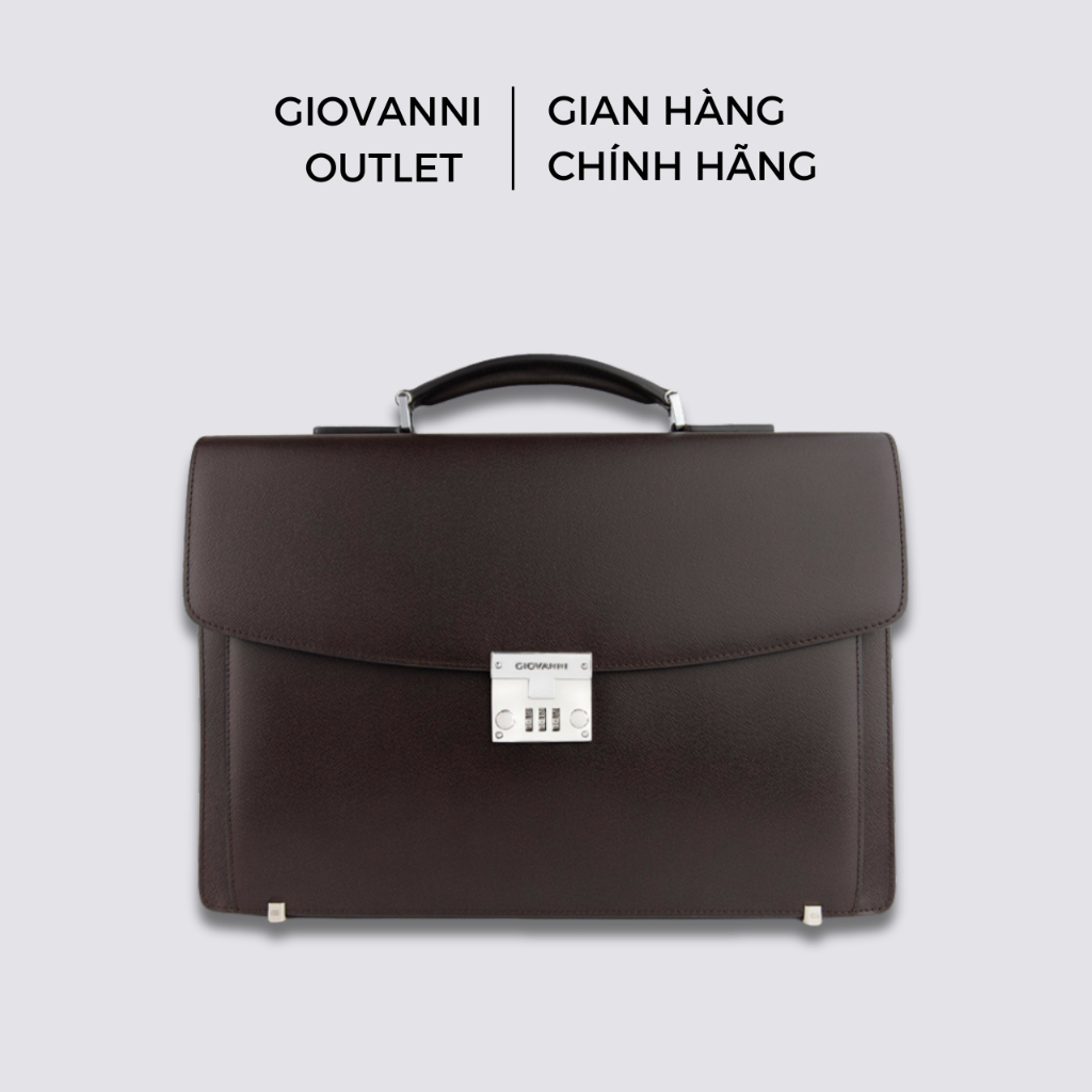 Cặp Da Nam GIOVANNI Da Saffiano Cao Cấp Khóa Số An Toàn UC080