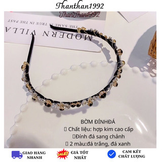 Bờm tóc băng đô cài tóc đính đá dễ thương xinh xắn