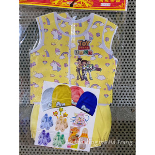 Bộ Sơ Sinh Bé Gái, Bé Trai , Bé Đỏ CAO CẤP ( Vàng Mã)