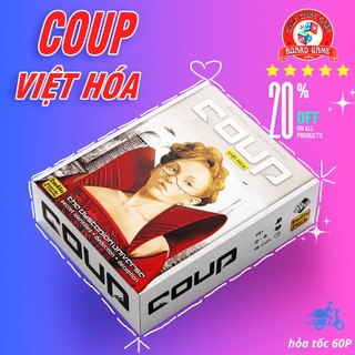 Trò chơi thẻ bài boardgame coup bản việt hóa coup cuộc chiến quyền lực