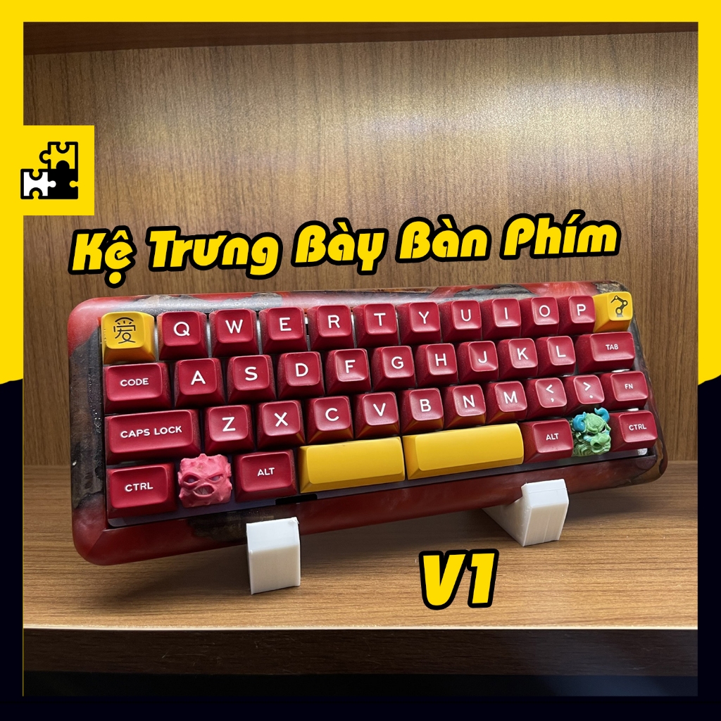 Kệ trưng bày bàn phím Keyboard stand bằng nhựa, đẹp mà giá rẻ | TechCraft 3D
