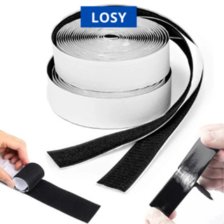  Băng dán lông gai mặt mặt sau có keo băng Velcro dán xé băng dính gai  khóa nhám LOSY có keo dán  bán theo m dài  
