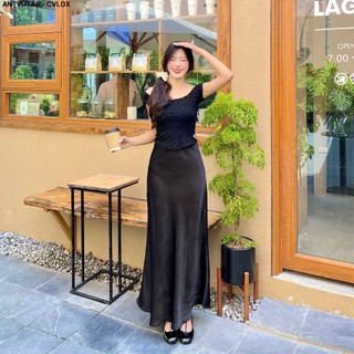Chân Váy Lụa Dài Xoè