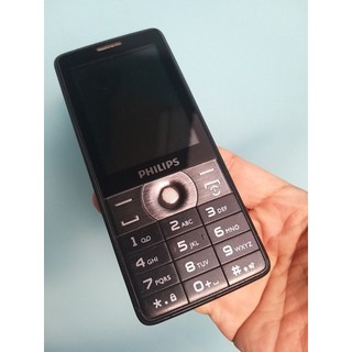 Điện thoại cổ philips e570 2 sim 2 sóng, pin khoẻ, máy đẹp - bảo hành 12 tháng 1 đổi 1 tháng đầu