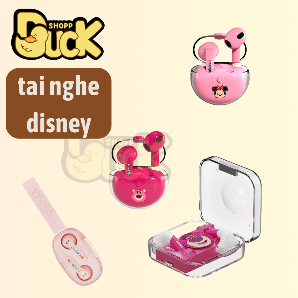 Tai nghe không dây Disney x Tsum Tsum D10 LK-10 bluetooth 5.2 5.3 độ trễ thấp hỗ trợ chơi game chống nước | BigBuy360 - bigbuy360.vn
