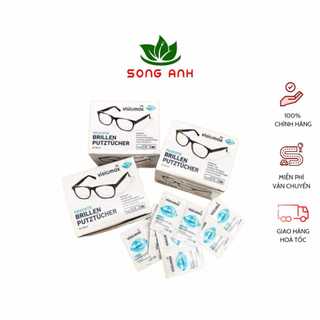 Giấy lau kính Visiomax hộp 52 tờ hàng nội địa Đức, date 2026