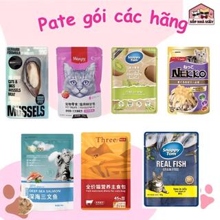 Combo 10 gói Pate đủ loại cho mèo mọi lứa tuổi – Pate Nekko / Wanpy / onlyou / Snappy Tom Trái Cây / Regalos