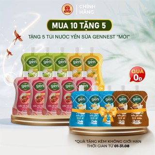 Combo 10 Nước yến trái cây trẻ em Gennest (10 túi x 105ml)