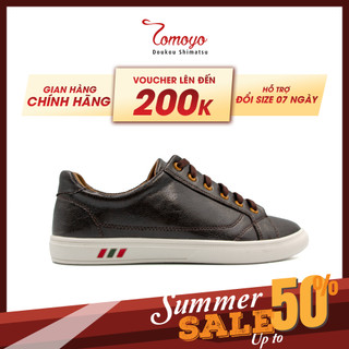 Giày Sneakers Nam Tomoyo Lót Da Cừu Màu Nâu  TMN10902