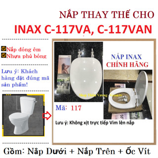 Nắp Bàn Cầu Inax C-117VA C117-VAN inax 117