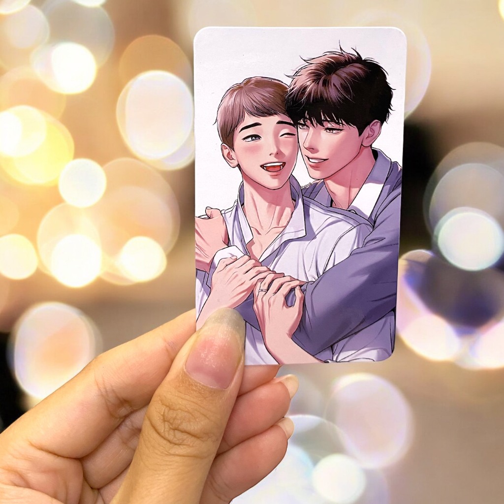 CARD GLOSSY ⭐️ Thẻ Bo Góc ' Broadcast cùng Alex ' - Photocard BJ Alex Yaoi - Manhwa Card