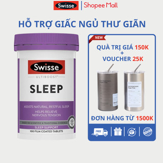Hỗ trợ giấc ngủ Swisse Sleep Support  lọ 100 viên giúp ngủ ngon sâu giấc, giảm căng thẳng stress