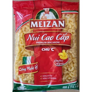 Meizan - gói 400g - nui chữ c cao cấp / premium macaroni