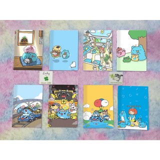 Vở mèo capoo kẻ ngang  S7VI69 vở hoạt hình tập cute 25x17cm 80 trang giấy đẹp