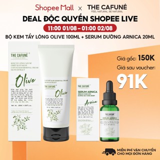 Hepmil: [The Cafuné] Combo Kem Tẩy Lông Olive và Serum Ức Chế Mọc Lông Arnica Cafuné 
100ml