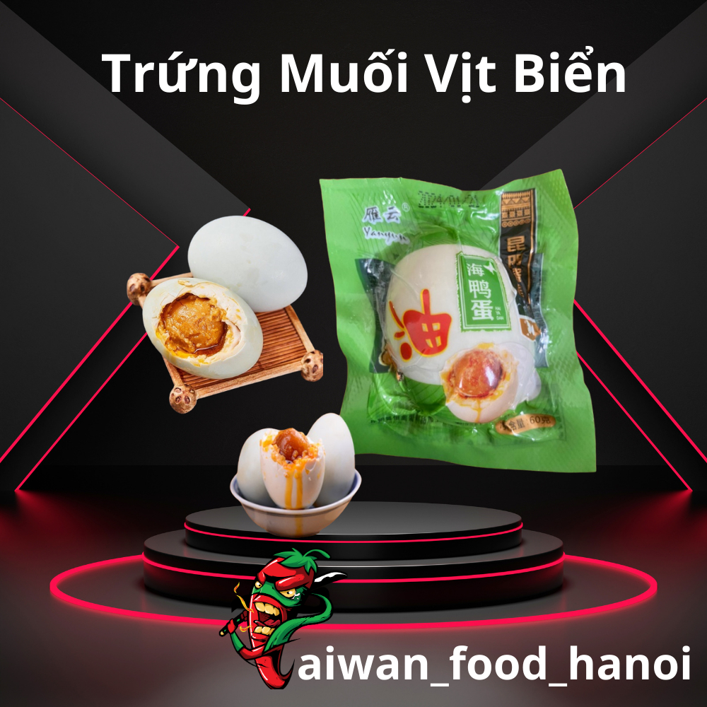Trứng Muối Vịt Biển Trung Quốc - Trứng Vịt Biển Muối Bắc Hải Thơm Ngon - Gói To 60G - taiwan_food_hanoi