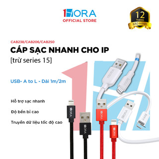 Dây Cáp Sạc Nhanh 1HORA - USB-A toL - Dài 1m/2m - CAB238/CAB206/CAB250