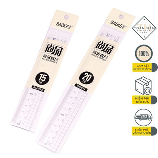 Thước kẻ nhựa baoke ru2073 / ru2074 - thước nhựa 2073 / 2074