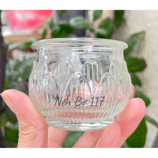 [Hộp] 12 Ly Sen Tròn 85ml Đẹp Dày Dùng Để Đổ Sáp Đèn Cầy Dâng Phật, Cúng Dường (Tặng Tim Nến)