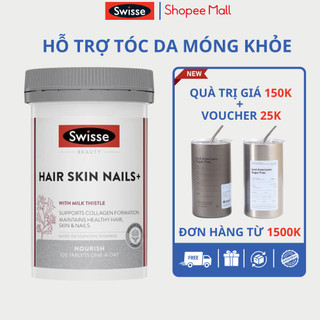 Hỗ trợ tóc da móng Swisse Ultiboost Hair Skin Nails+ 100 viên giúp da trắng sáng, tóc móng chắc khỏe