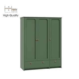 Happy furniture , tủ quần áo 3 cửa mở 2 ngăn kéo - nomia , tcm_038 , 140cm x 58cm x 180cm