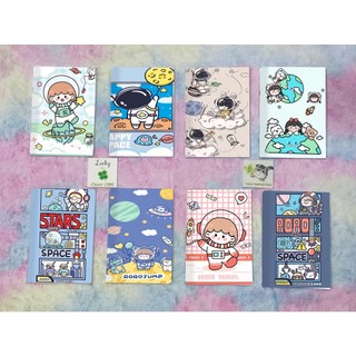 Vở phi hành gia kẻ ngang S7VI72 tập vở hoạt hình sổ hoạt hình 25x17cm 80 trang giấy đẹp idol