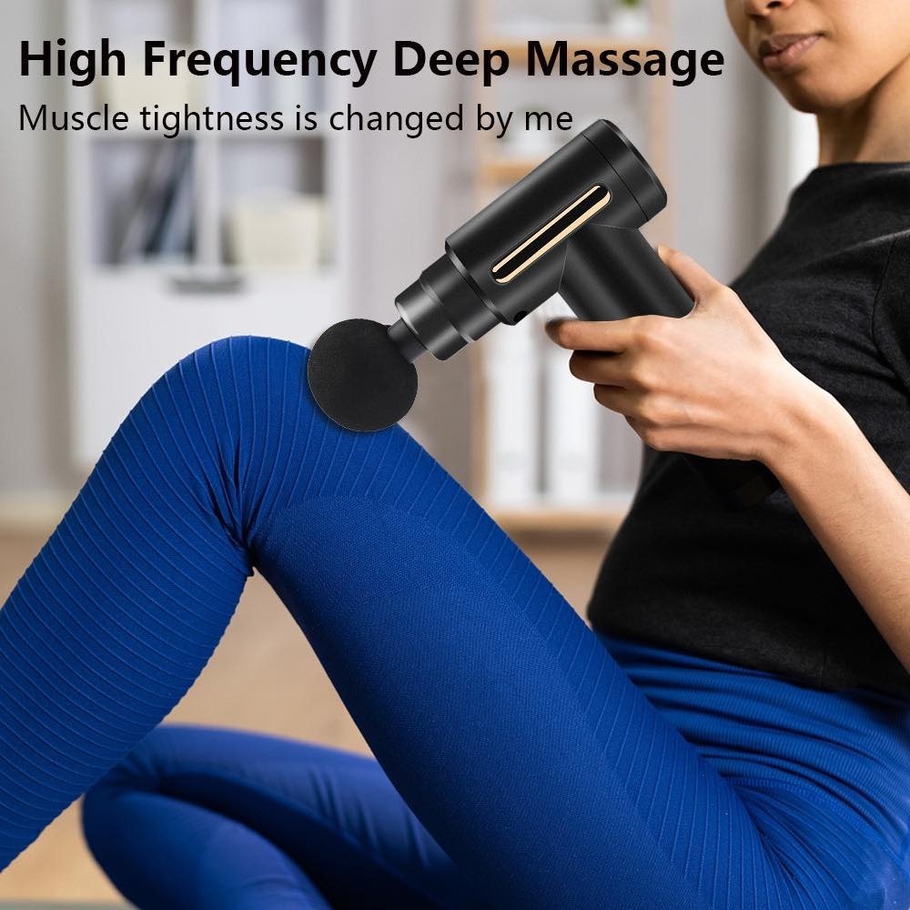 Máy Mát Xa Cầm Tay, Máy Massage MISUMA Với 4 Đầu Thay Thế 6 Cấp Độ Trị Liệu Toàn Thân [ BẢO HÀNH CHÍNH HÃNG ]