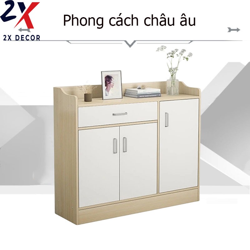 Tủ giày tủ đồ có ngăn kéo 2X Decor- 2x070