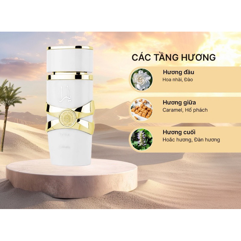 [Full 100ml] Nước hoa YARA-Moi Trắng-Eau de Parfum-EDP (chính hãng)