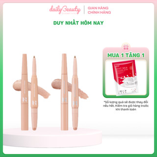 Bút nhũ tạo bọng mắt hai đầu holika holika under eye maker 1.6g daily beauty official