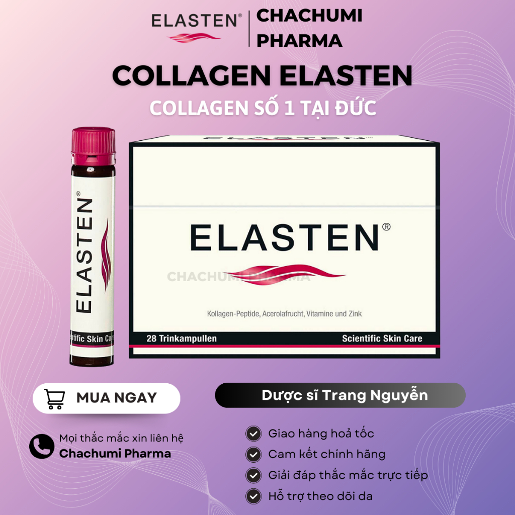 Collagen Elasten Giúp Da Căng Mịn, Chống Lão Hóa, Tóc Chắc Khỏe - Collagen Số 1 Tại Đức