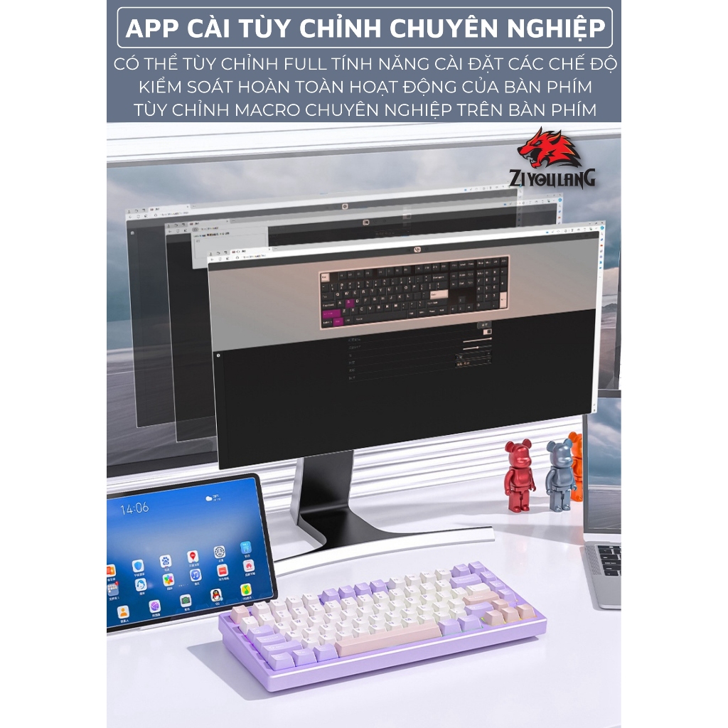 Bàn Phím Cơ Không Dây X75 Pro Led RGB Khung Nhôm CNC Cao Cấp, 3 Mode Kết Nối Trục Hotswap 5 Pin | BigBuy360 - bigbuy360.vn