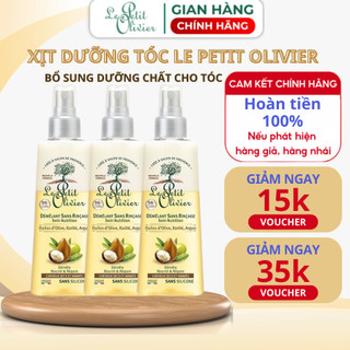 Xịt Dưỡng Tóc Chiết Xuất Dầu Olive, Bơ Hạt Mỡ và Dầu Argan Le Petit Olivier 150ml