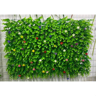 Cỏ treo tường - Cỏ tai chuột có hoa dùng để decor trang trí nhà cửa văn phòng trường học kích thước 40*60 cm