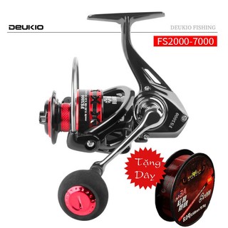 Máy câu - Máy câu cá kim loại DEUKIO FS2000-7000 dùng câu lure câu lăng xê mã FS