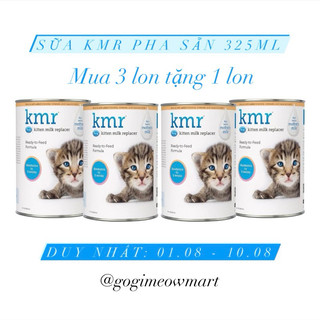 Sữa Kmr pha sẵn lon 325ML, sữa chuyên cho mèo con sơ sinh & mèo mẹ - GogiMeowMart