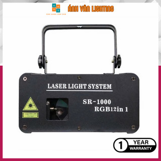 Đèn Laser Chiếu Hình 3D-1W 12in1 Dùng Cho Bay Phòng Karaoke KTV