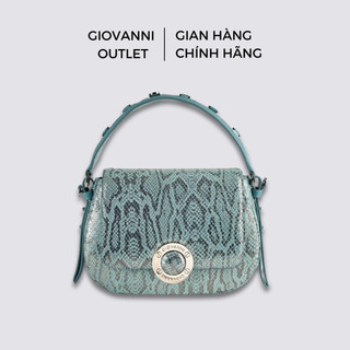 Túi xách nữ giovanni la rinascita chất liệu da bê dập vân da rắn cao cấp dld34-003